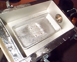 HVAC Unit with Embedded Ice Cube Tray