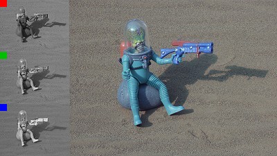 Red Green & Blue Images Combined